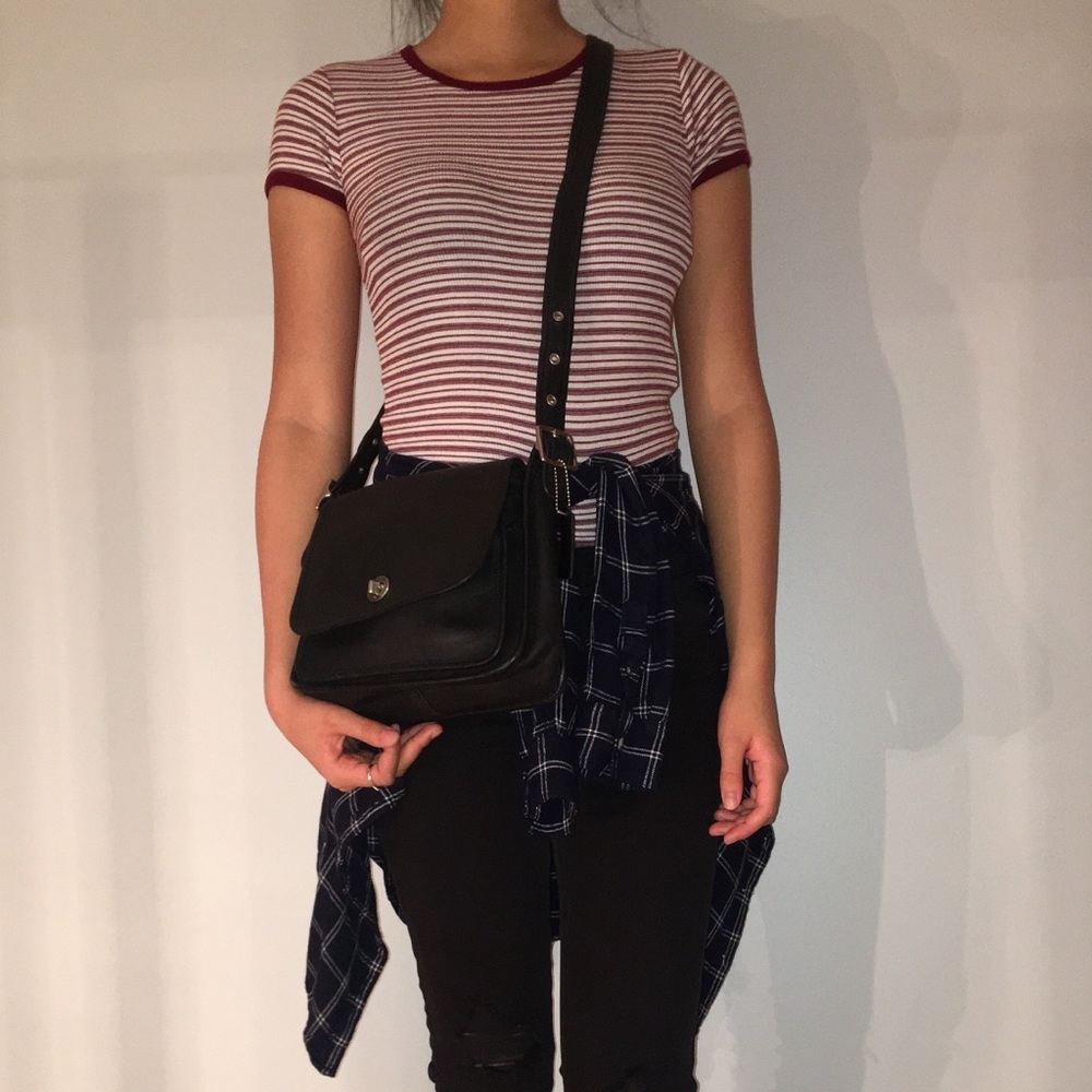 Ba$ic Black Coach Cross Bag